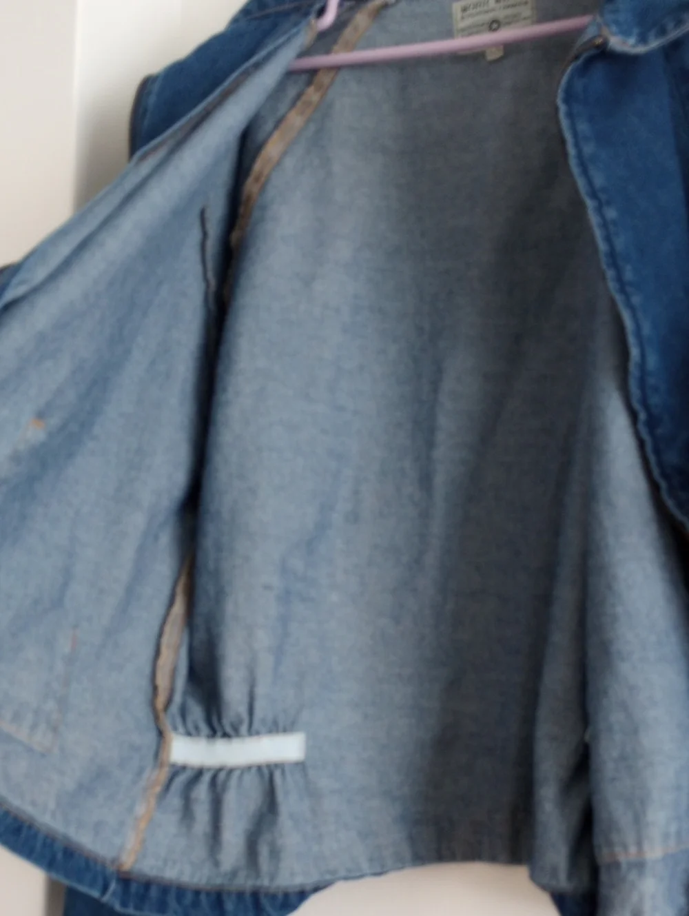 Vintage 100% Cotton Blue Denim Work Wear Jacket Size XL - Picture 12 of 13